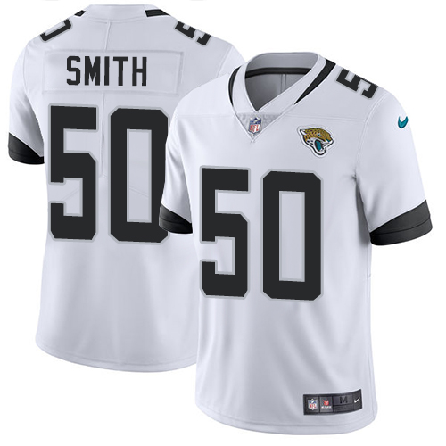 Nike Jacksonville Jaguars #50 Telvin Smith White Men Stitched NFL Vapor Untouchable Limited Jersey->jacksonville jaguars->NFL Jersey
